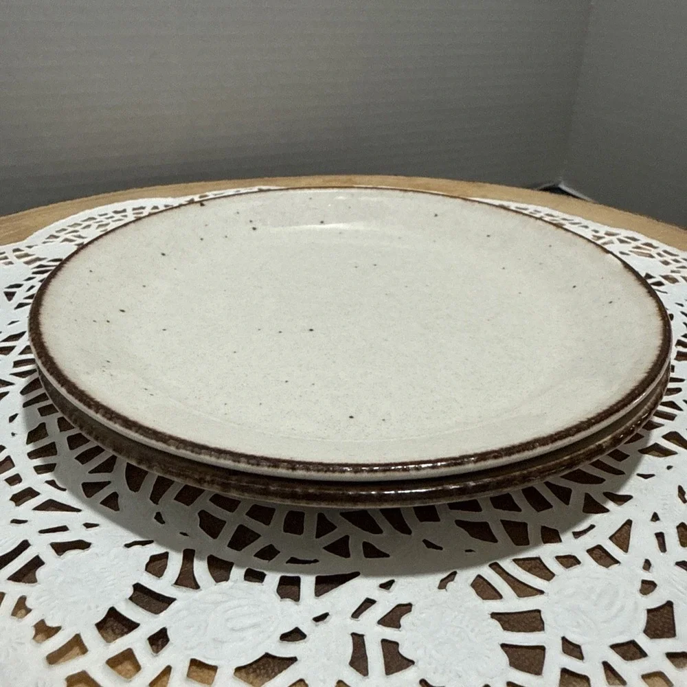 J&G Meakin Lifestyle Bread Butter Plates Set Of 2 England Speckled 6.5